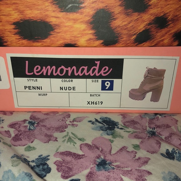 Nude Block Heel Booties - Picture 4 of 4